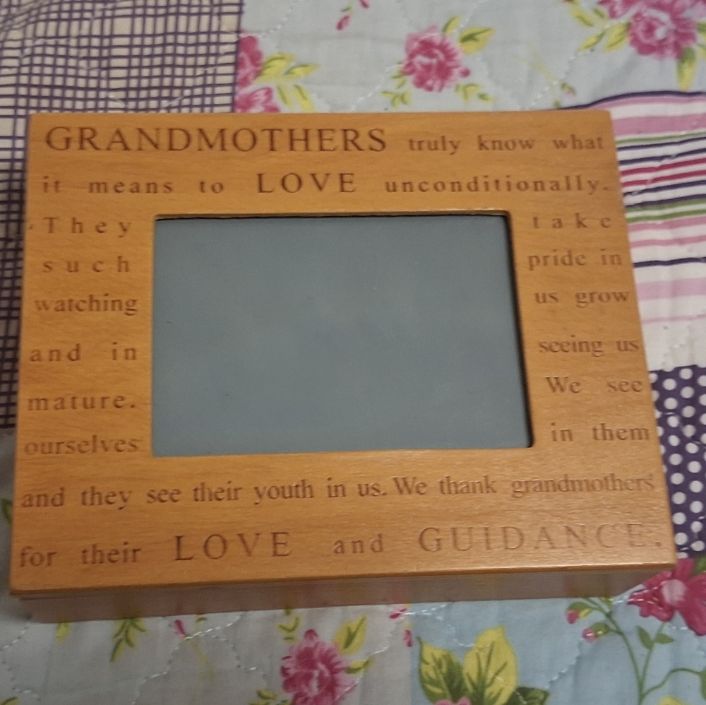 Vintage Wooden Jewelry Box Grandmother
